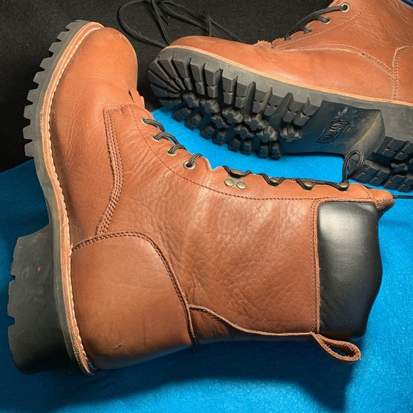 REDHEAD BRAND MEN’S waterproof insulated brown leather & suede boots 12 wide - Picture 9 of 9